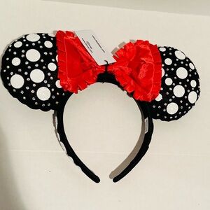 Baublebar Disney NWT Minnie Mouse Polka Dot Ears Headband